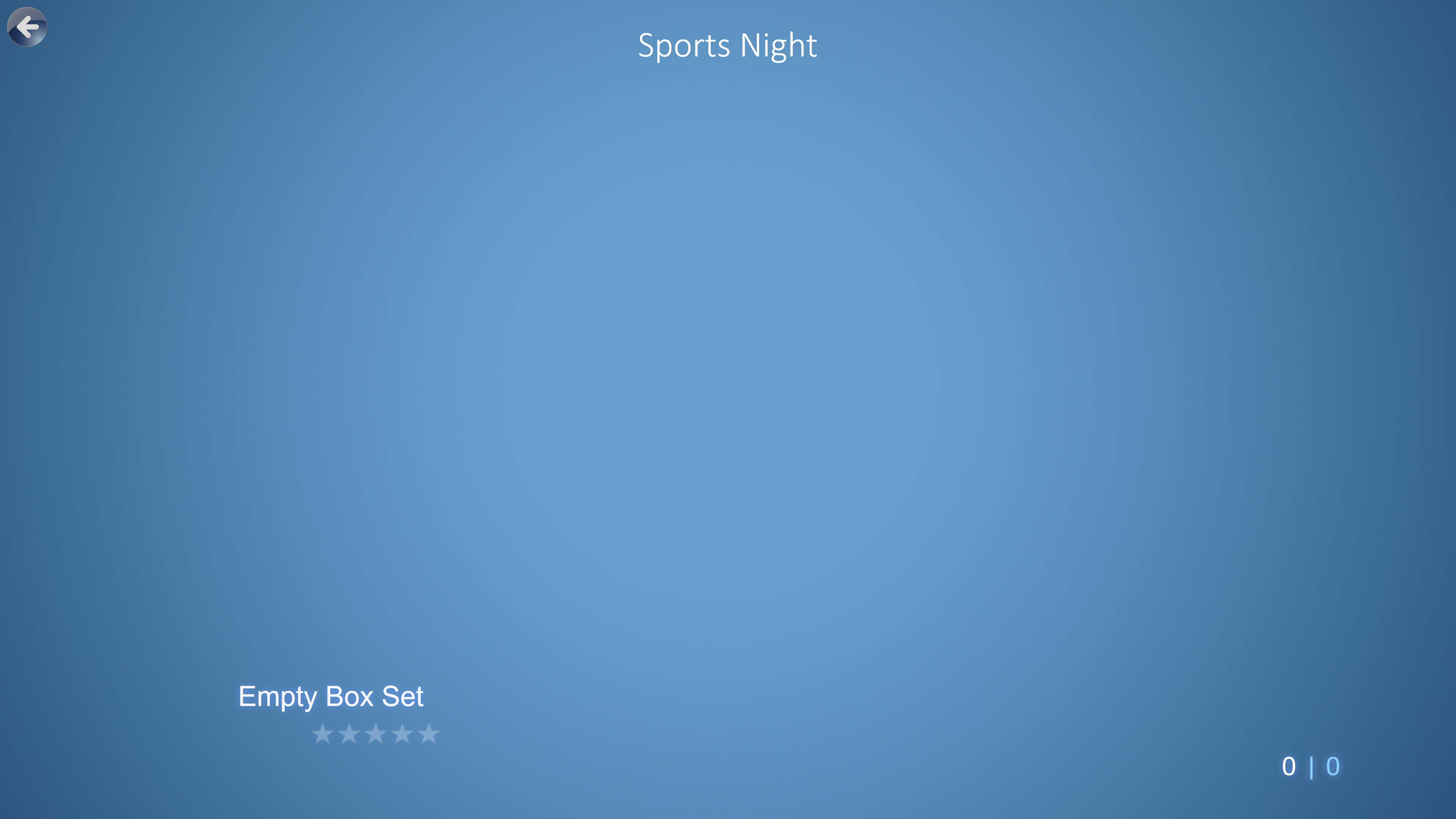 Sports Night Blank Screen