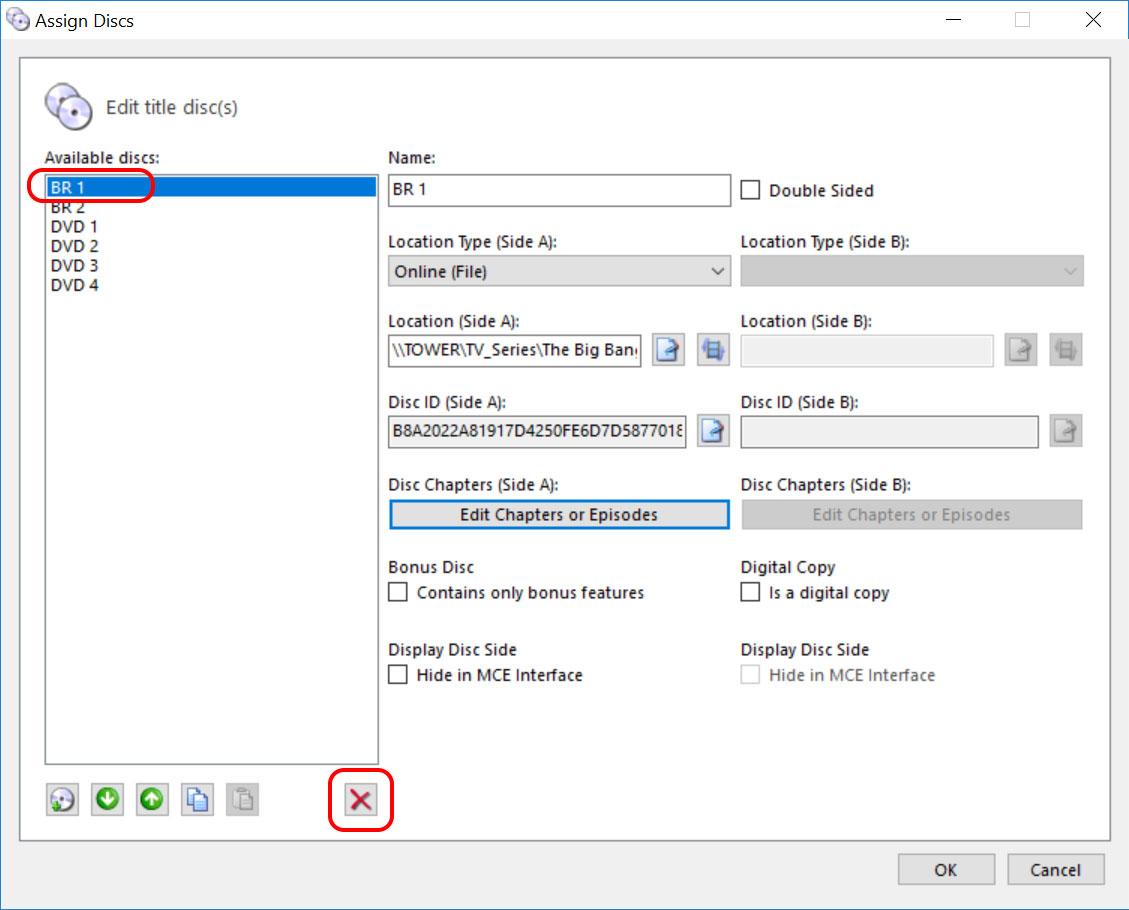 Delete a Blu-ray disc that is missing MPLS #'s.